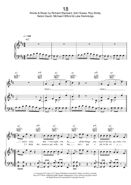 page one of 18 (Piano, Vocal & Guitar Chords)