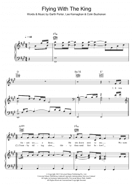 page one of Flying With The King (Piano, Vocal & Guitar Chords)
