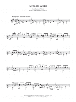 page one of Serenata Arabe (Easy Guitar)