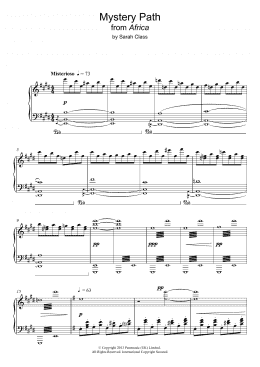page one of Mystery Path (Piano Solo)