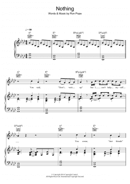 page one of Nothing (feat. Alexz Johnson) (Piano, Vocal & Guitar Chords)