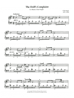 page one of The Doll's Complaint (Piano Solo)
