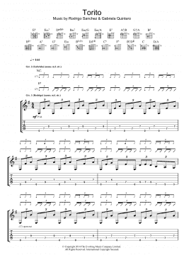 page one of Torito (Guitar Tab)