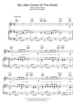 page one of My Little Corner Of The World (Piano, Vocal & Guitar Chords)