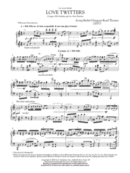 page one of Love Twitters (Piano Solo)