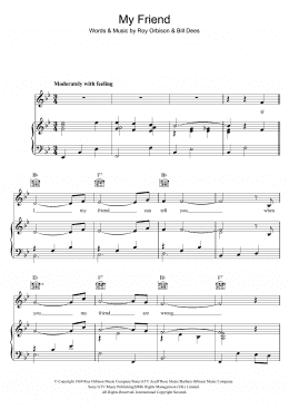 page one of My Friend (Piano, Vocal & Guitar Chords)
