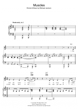 page one of Muscles (Piano, Vocal & Guitar Chords)