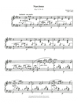 page one of Narcissus (Opus 13 No.4) (Piano Solo)