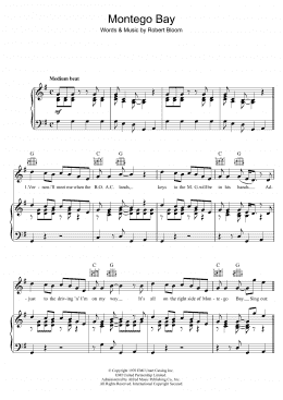 page one of Montego Bay (Piano, Vocal & Guitar Chords)