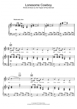 page one of Lonesome Cowboy (Piano, Vocal & Guitar Chords)