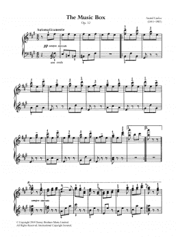 page one of The Music Box (Piano Solo)