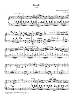 page one of Rondo, Op.11 (Piano Solo)