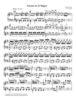 page one of Sonata In D Major (Piano Solo)