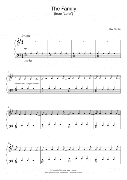 page one of The Family (from "Lore") (Piano Solo)