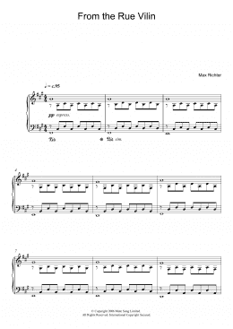 page one of From The Rue Vilin (Piano Solo)