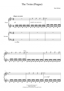page one of The Twins (Piano Duet)