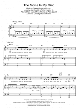 page one of The Movie In My Mind (from Miss Saigon) (Piano & Vocal)
