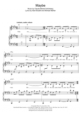 page one of Maybe (from Miss Saigon) (Piano & Vocal)