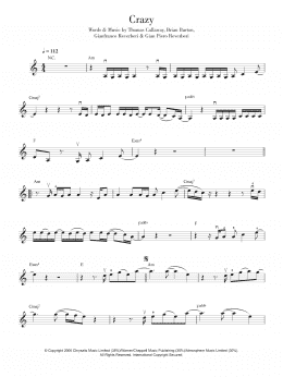 page one of Crazy (Violin Solo)