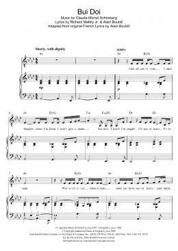 page one of Bui-Doi (from Miss Saigon) (Piano & Vocal)