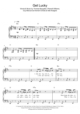page one of Get Lucky (featuring Pharrell Williams) (Easy Piano)