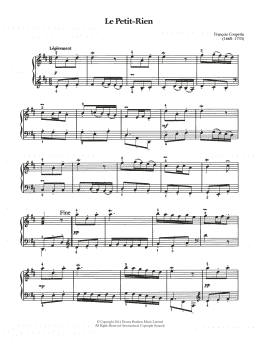 page one of Le Petit-Rien (Piano Solo)