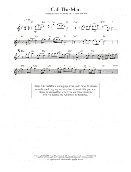 page one of Call The Man (Flute Solo)