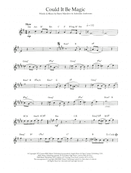 page one of Could It Be Magic (Flute Solo)