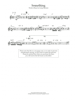 page one of Something (Flute Solo)