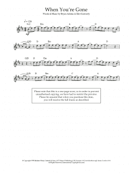 page one of When You're Gone (Flute Solo)