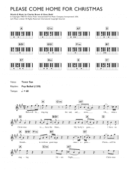 page one of Please Come Home For Christmas (Piano Chords/Lyrics)