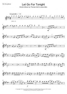 page one of Let Go For Tonight (Lead Sheet / Fake Book)