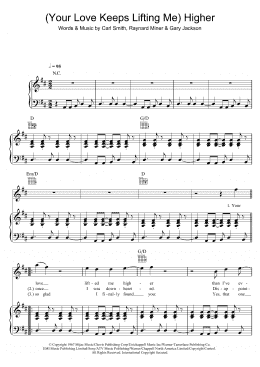 page one of (Your Love Has Lifted Me) Higher And Higher (Piano, Vocal & Guitar Chords)