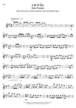 page one of Let It Go (from Frozen) (Flute Solo)