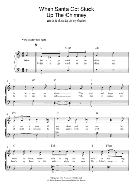 page one of When Santa Got Stuck Up The Chimney (Beginner Piano (Abridged))