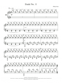page one of Etude No. 11 (Piano Solo)
