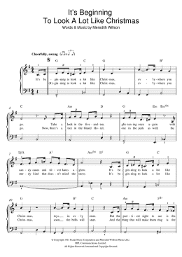 page one of It's Beginning To Look A Lot Like Christmas (Beginner Piano (Abridged))