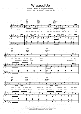 page one of Wrapped Up (Piano, Vocal & Guitar Chords)