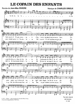 page one of Le Copains Des Enfants (Piano & Vocal)