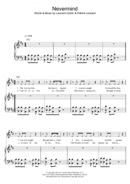 page one of Nevermind (Piano, Vocal & Guitar Chords)