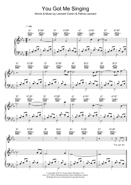 page one of You Got Me Singing (Piano, Vocal & Guitar Chords)