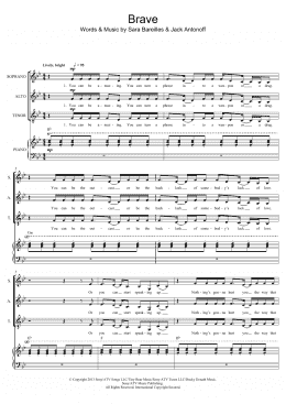 page one of Brave (Piano, Vocal & Guitar Chords)