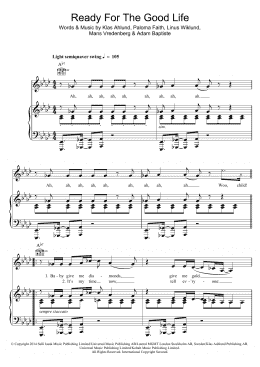 page one of Ready For The Good Life (Piano, Vocal & Guitar Chords)