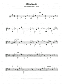 page one of Zapateado (Easy Guitar)