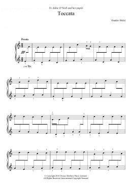 page one of Toccata On A Northumbrian Tune (Piano Solo)