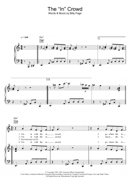 page one of The "In" Crowd (Piano, Vocal & Guitar Chords)