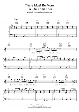 page one of There Must Be More To Life Than This (featuring Michael Jackson) (Piano, Vocal & Guitar Chords)