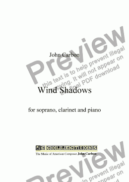 page one of Wind Shadows