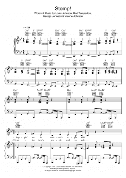 page one of Stomp! (Piano, Vocal & Guitar Chords)