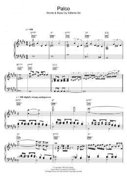 page one of Palco (Piano, Vocal & Guitar Chords)